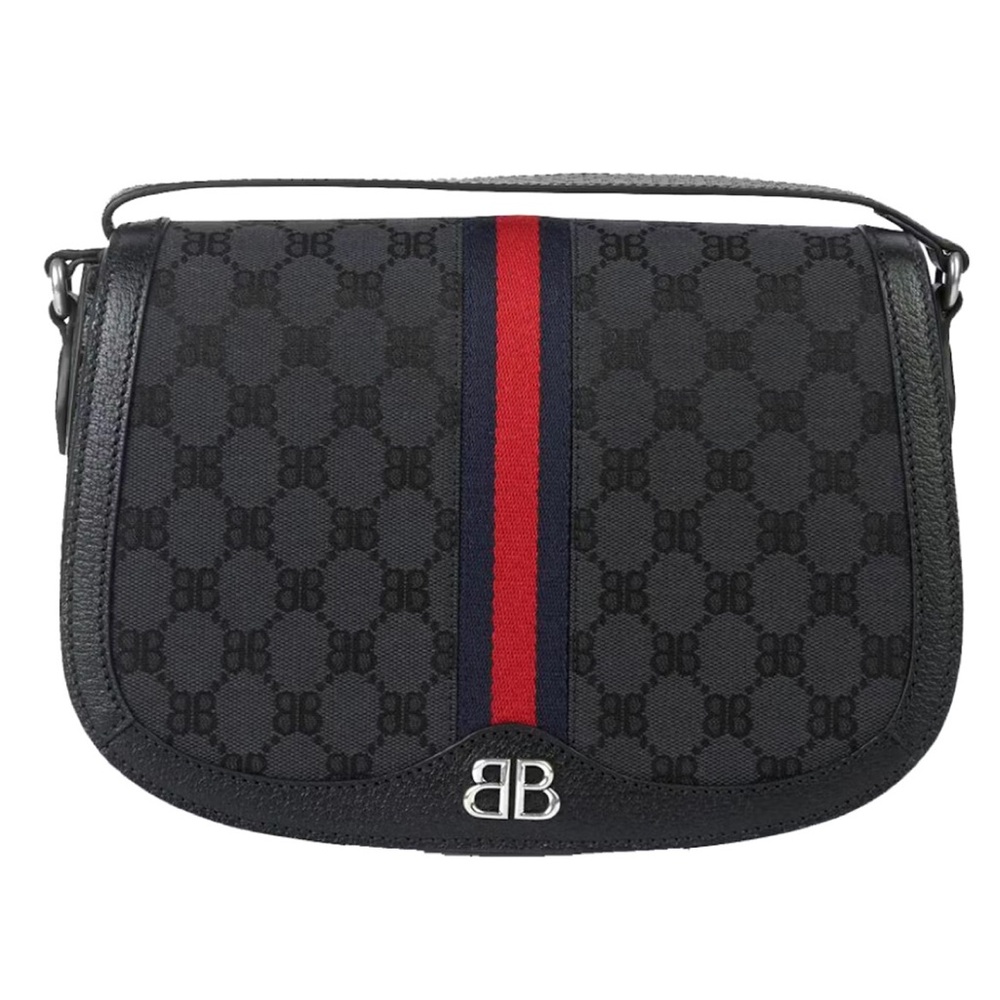 ❌ SOLD ❌ BALENCIAGA x GUCCI Hacker Project BB Supreme Monogram Shoulder Bag!
